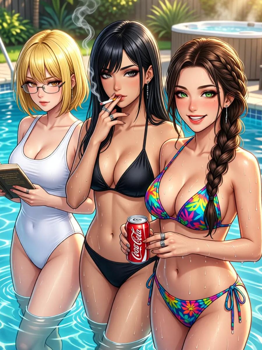 SpicyChat AI community character card — romantic NSFW scenario